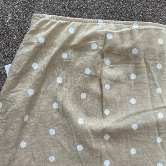 NWT Old Navy Beige Polka Dot Linen Blend A-Line Mini Skirt Women's Plus Size XXL - Picture 11 of 16